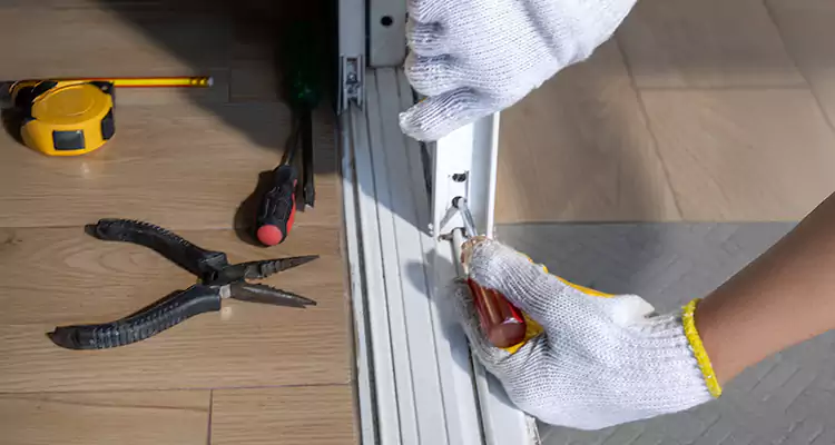 Backyard Sliding Door Track Repair in Miami, FL